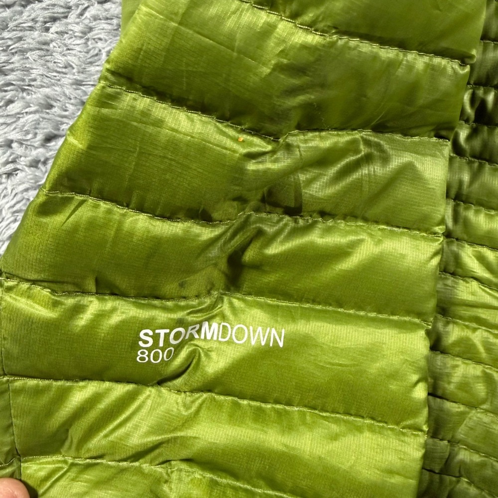 Eddie Bauer First Ascent Jacket Mens Medium Green StormDown 800 Puffer Pockets - Picture 4 of 8